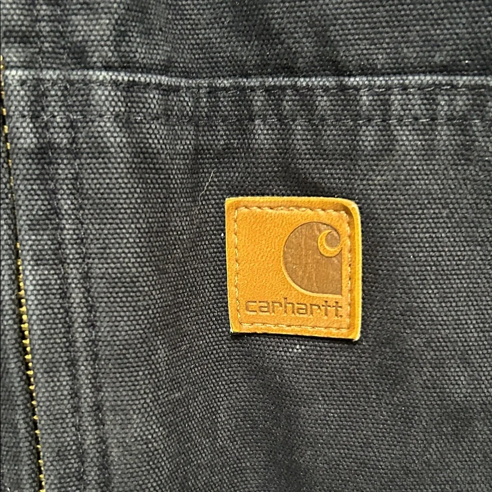 Men’s Carhartt Navy Hooded Jacket - Picture 4 of 12